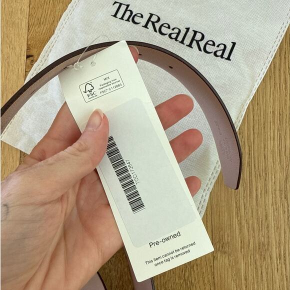 Tod’s Leather Belt Timeless One Size Brown Gold - Picture 2 of 5